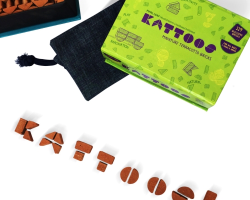 Kattoos Miniature Terracotta Gift Pack - GREEN